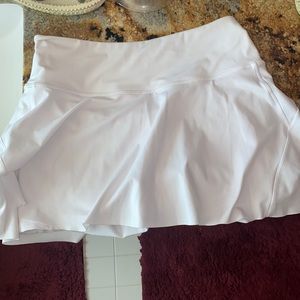 White Athleta Tennis Skort worn ONCE!!!